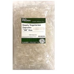 Empty Vegetarian Capsules size '00' 1000 count