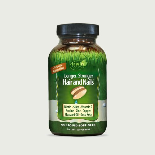 Longer, Stronger Hair and Nails 60 softgels Irwin Naturals