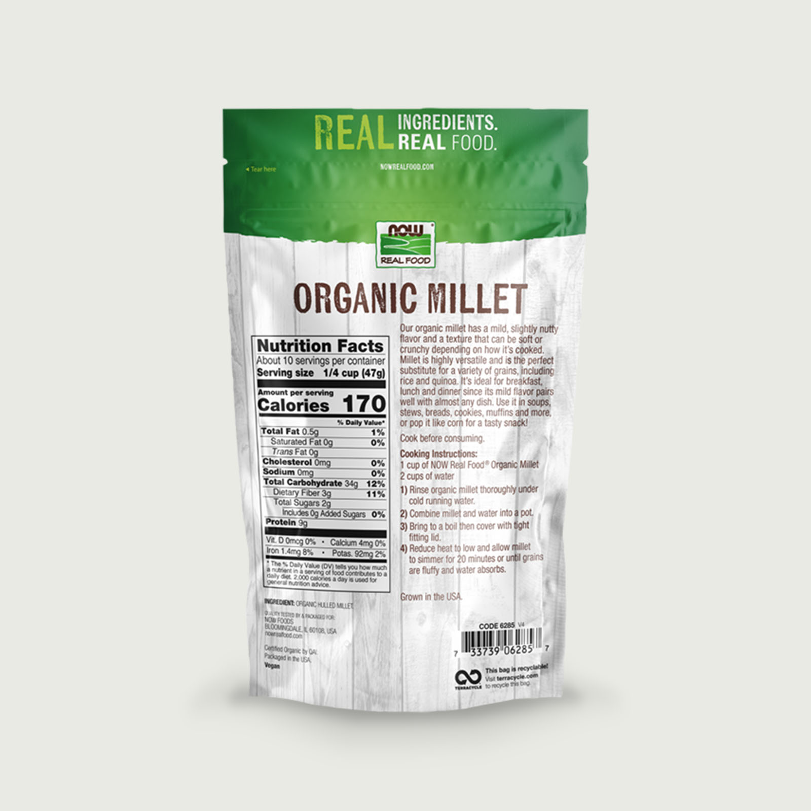 thumbnail interactive-video image 1 of Food To Live Millet Seeds – Hulled, Kosher, Raw, Vegan – Sproutable Whole Grain 1 of 4
