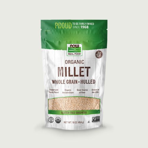 Organic Millet Seeds 16oz Now Foods