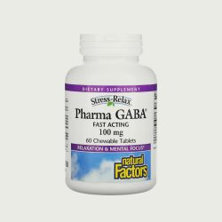 Pharma GABA 100mg 60 Chewable Tablets by Natural Factors