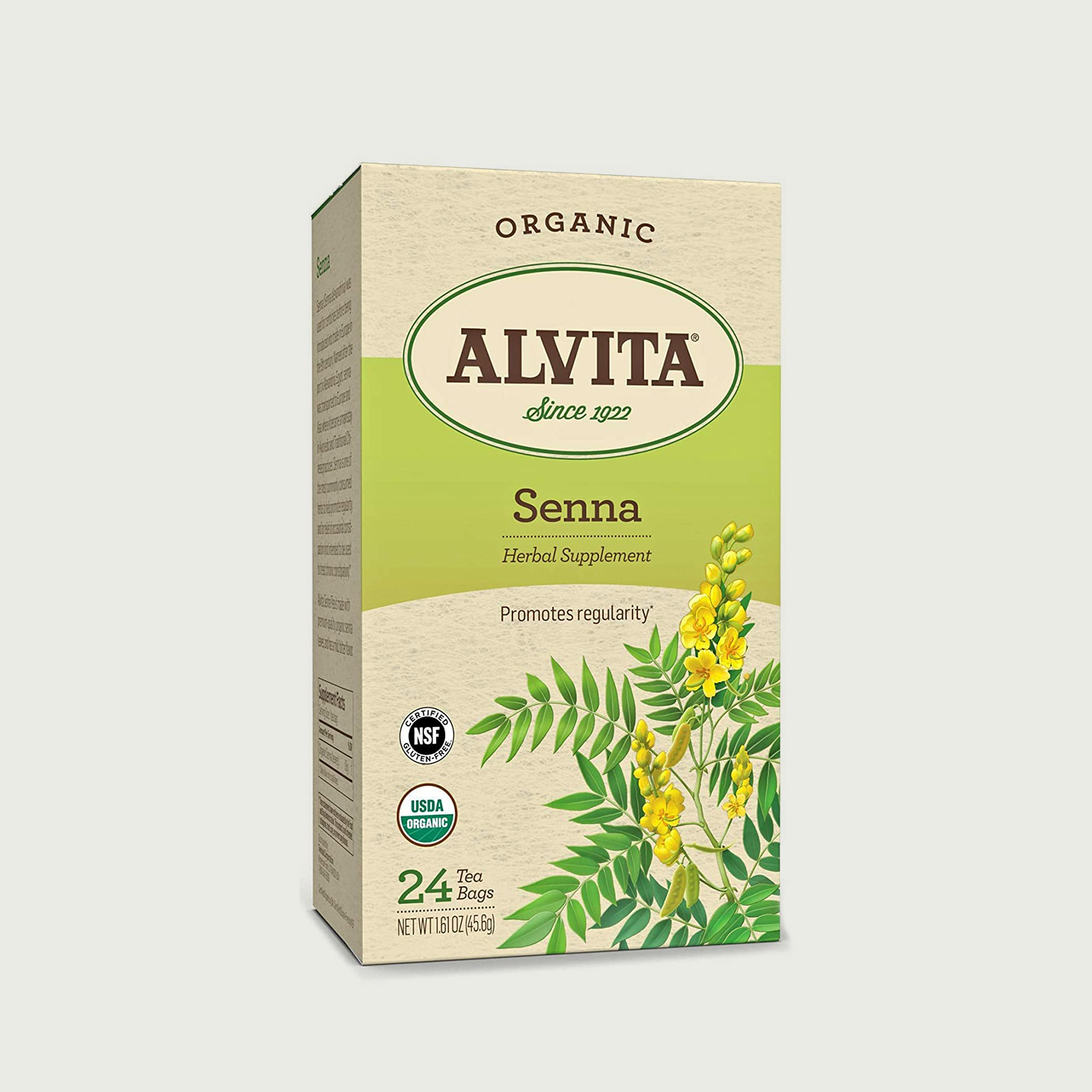 Senna Herb Tea Bags - 24 Count, Caffeine-Free Natural Infusion (Senna Alexandrina)