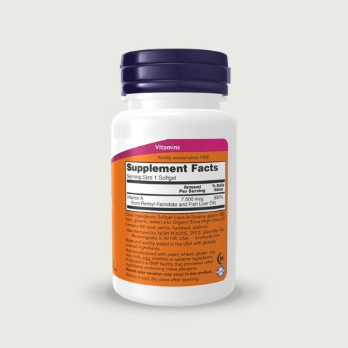 Vitamin A 25,000 IU – 100 Softgels